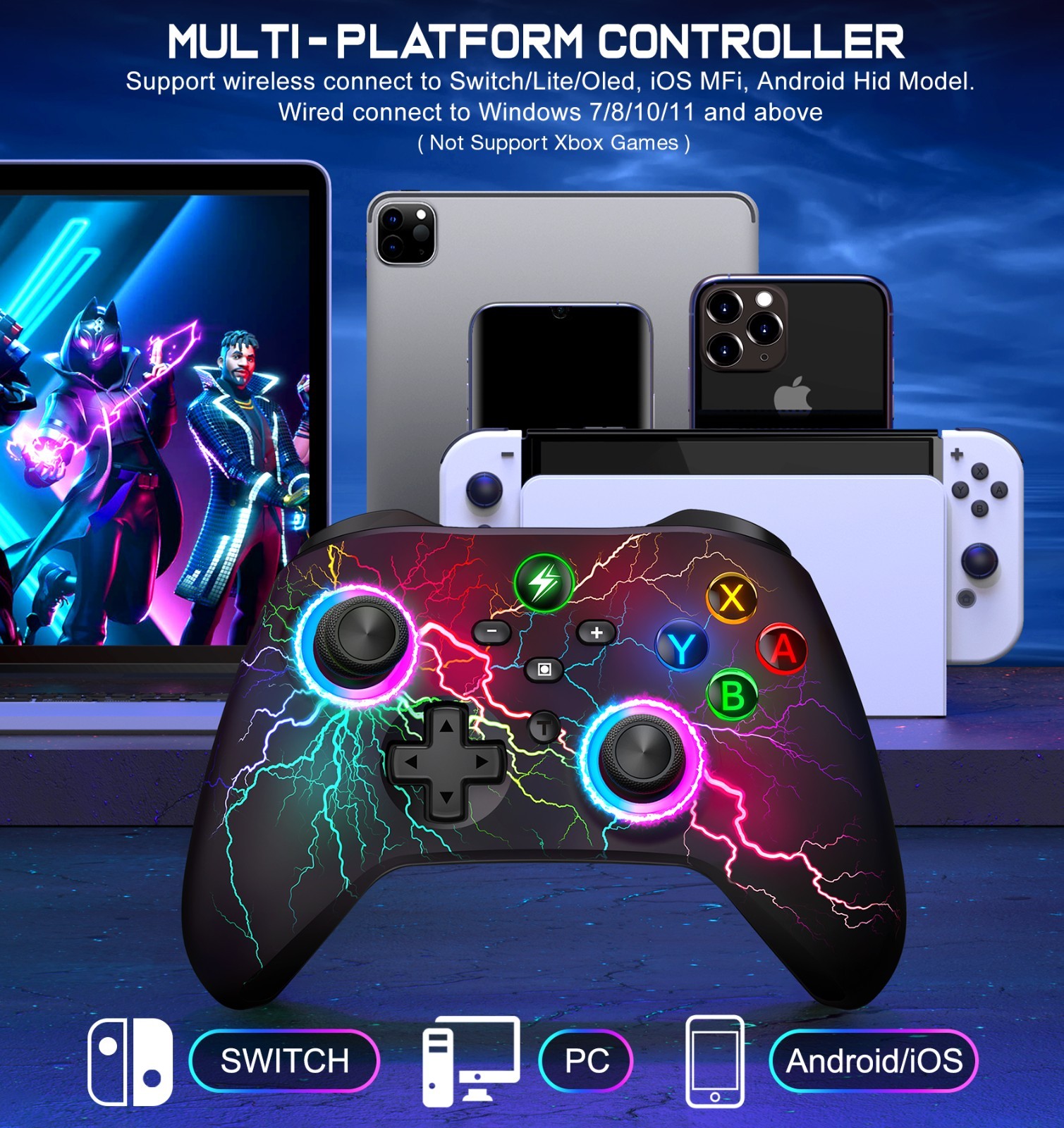 Wireless Switch 2 Pro Controller for Nintendo Switch /Switch 2/Lite/OLED Gamepad