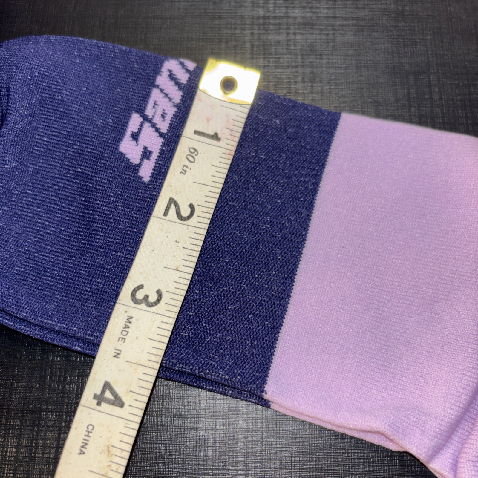 Santini Bangle Cycling Socks XL- XXL (44-47) Made In Italy NEW Blue PV Poliammid