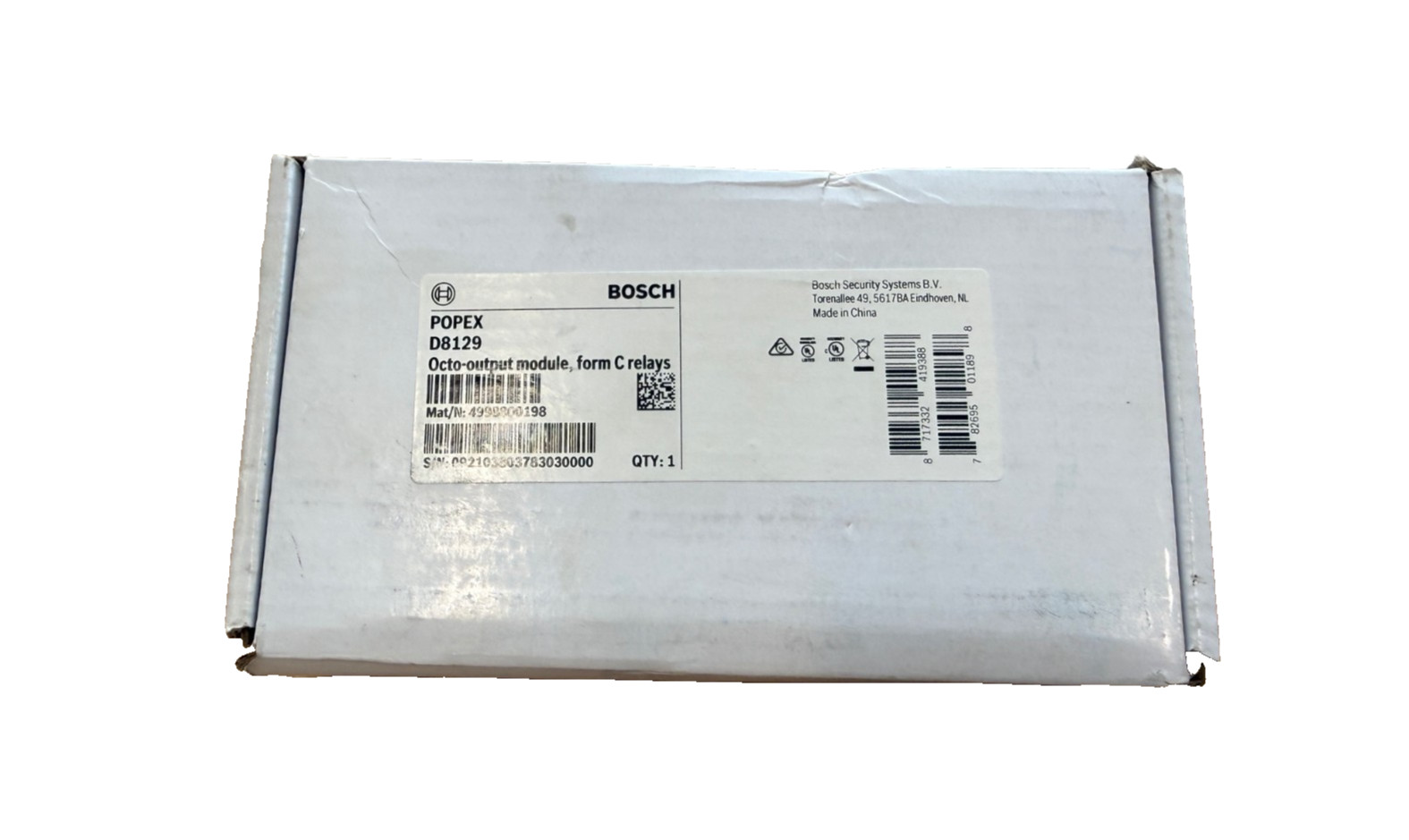 Bosch Popex D8129 Octo-Output Module form C Relays
