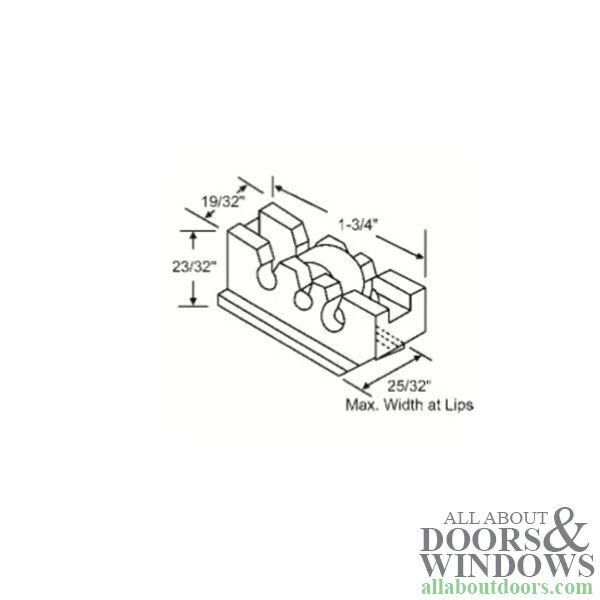 Sliding Window Roller Assembly