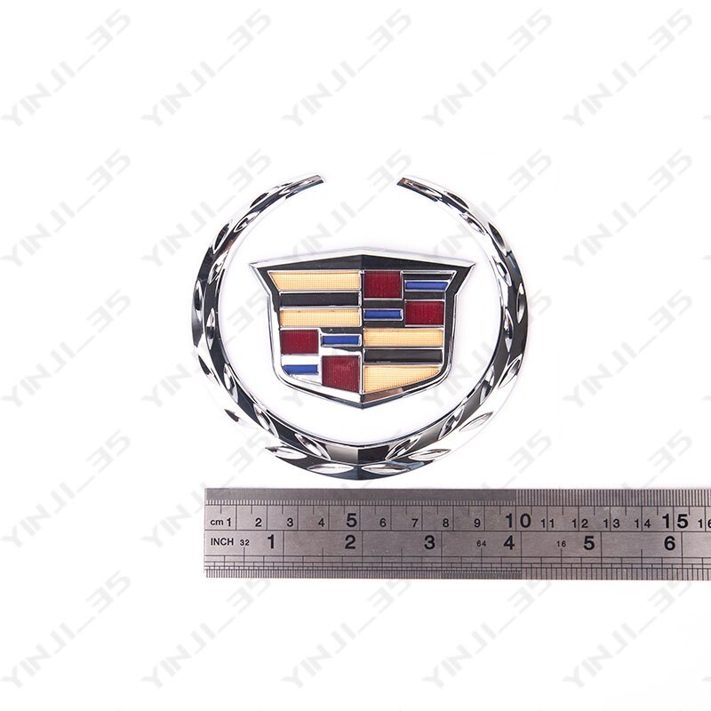 For Cadillac 4.25" Chrome Color Rear Trunk Lid Emblem