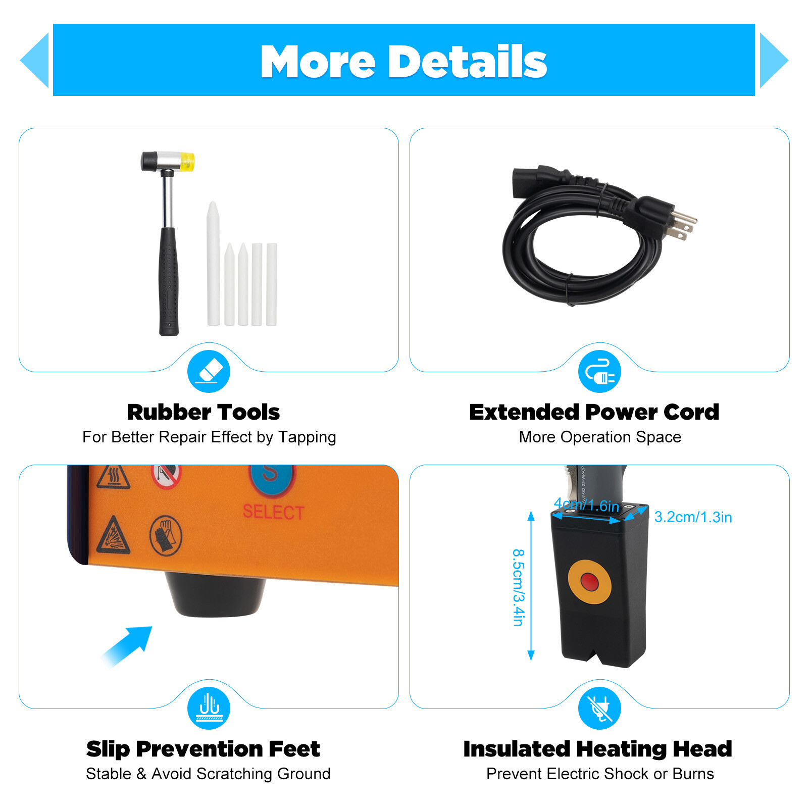 110V 1380W High Efficiency Tool Electromagnetic Induction Dent Repair Instrument