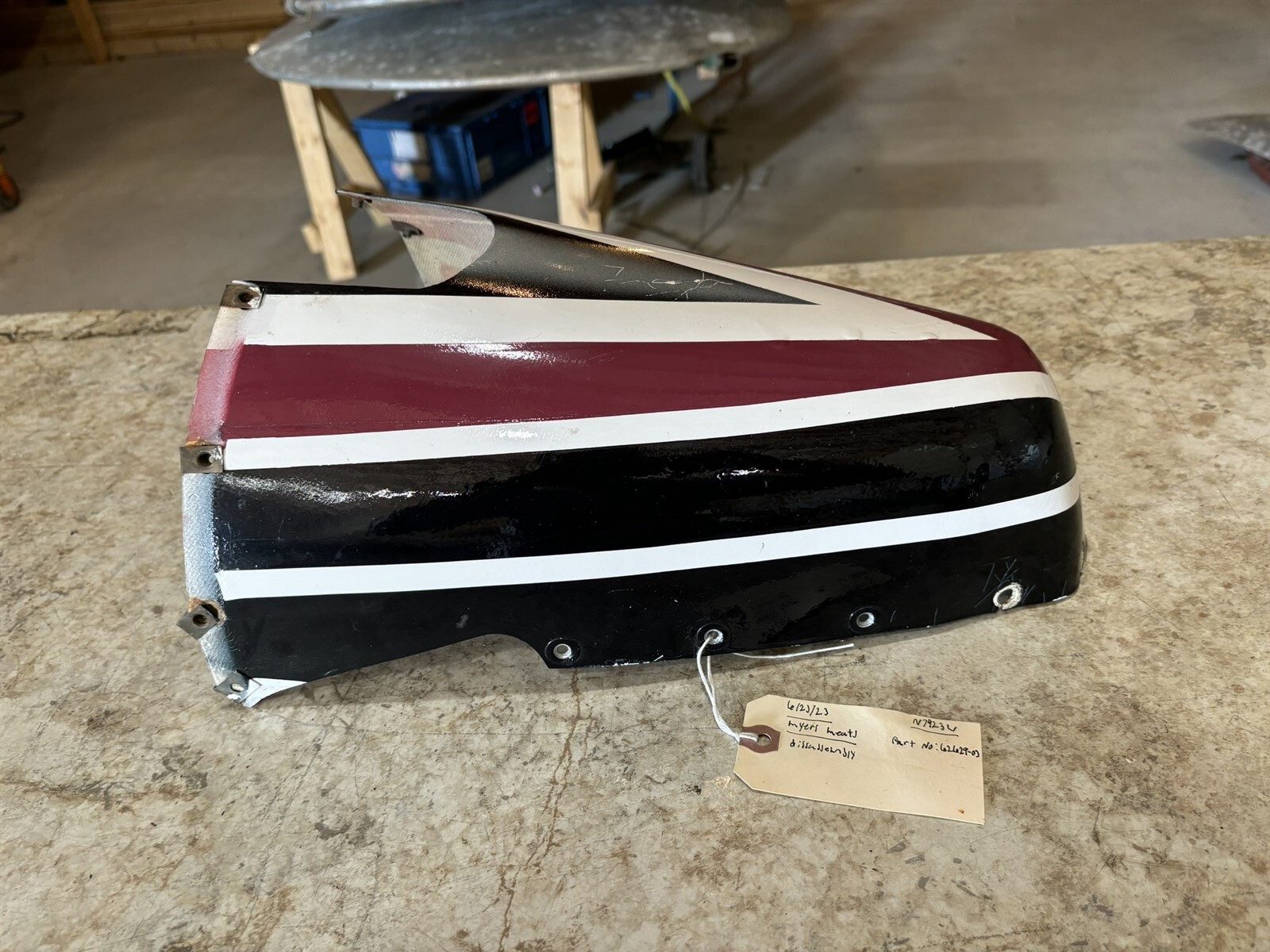 65 Piper Cherokee PA-28 180 150 160 Tail Cone Upper Top Cowling Fairing 62629-03