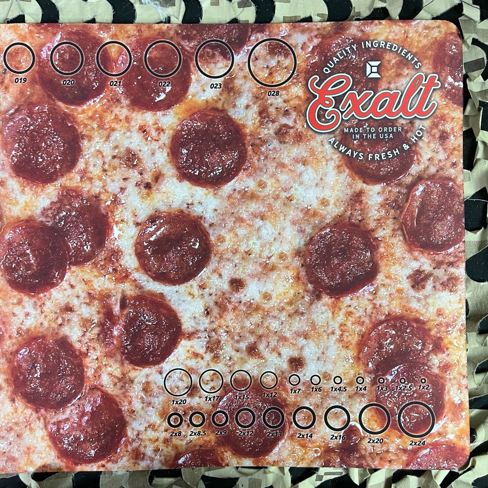 NEW Exalt V2 Paintball Tech Mat - Medium - Pepperoni Pizza