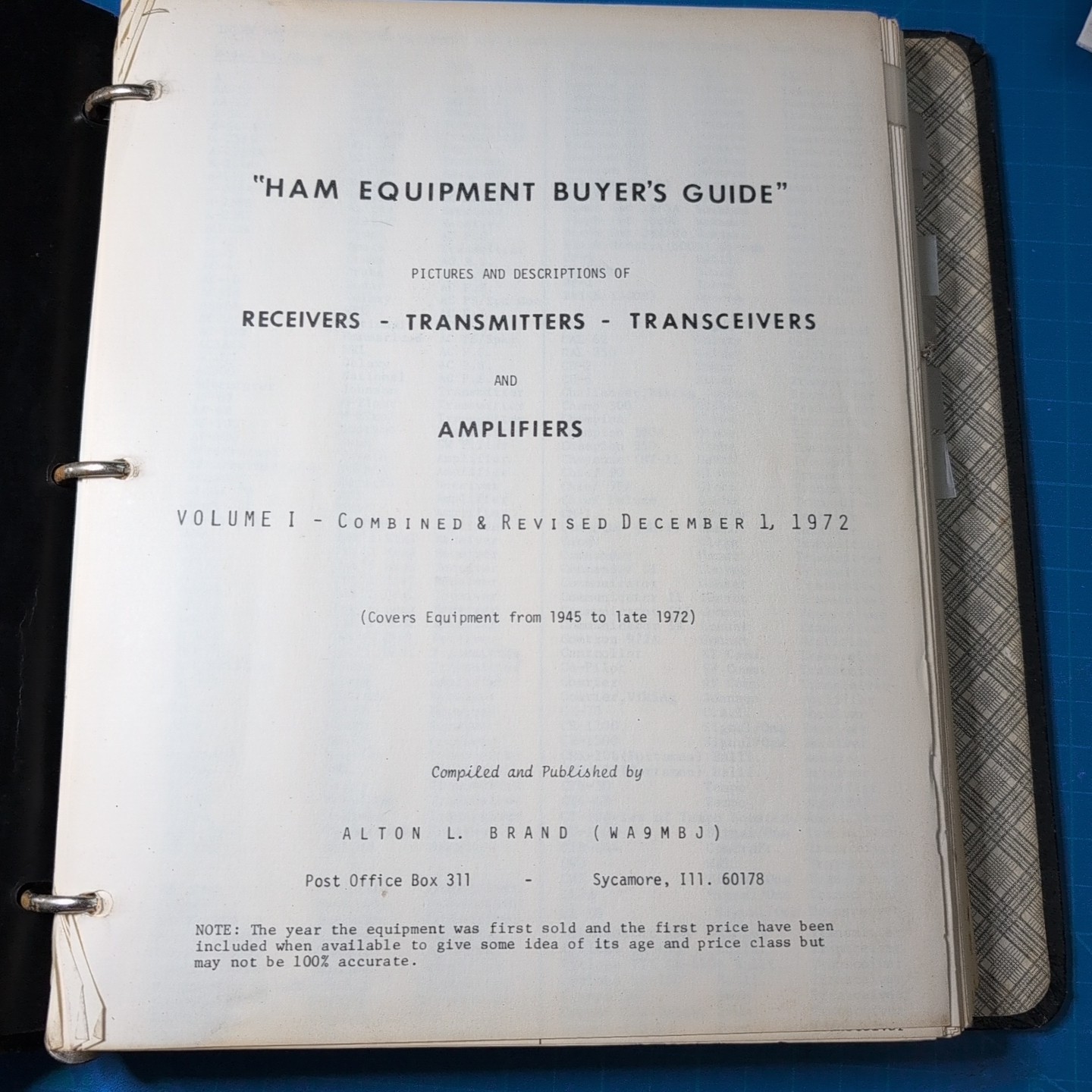 Vintage Ham Radio Equipment Buyers Guide Receivers Transmitters Amplifiers 1972
