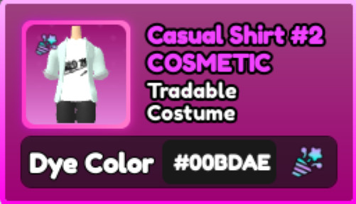 World Zero WZ - COSMETICS - #00BDAE (BIRTHDAY) - COSTUME
