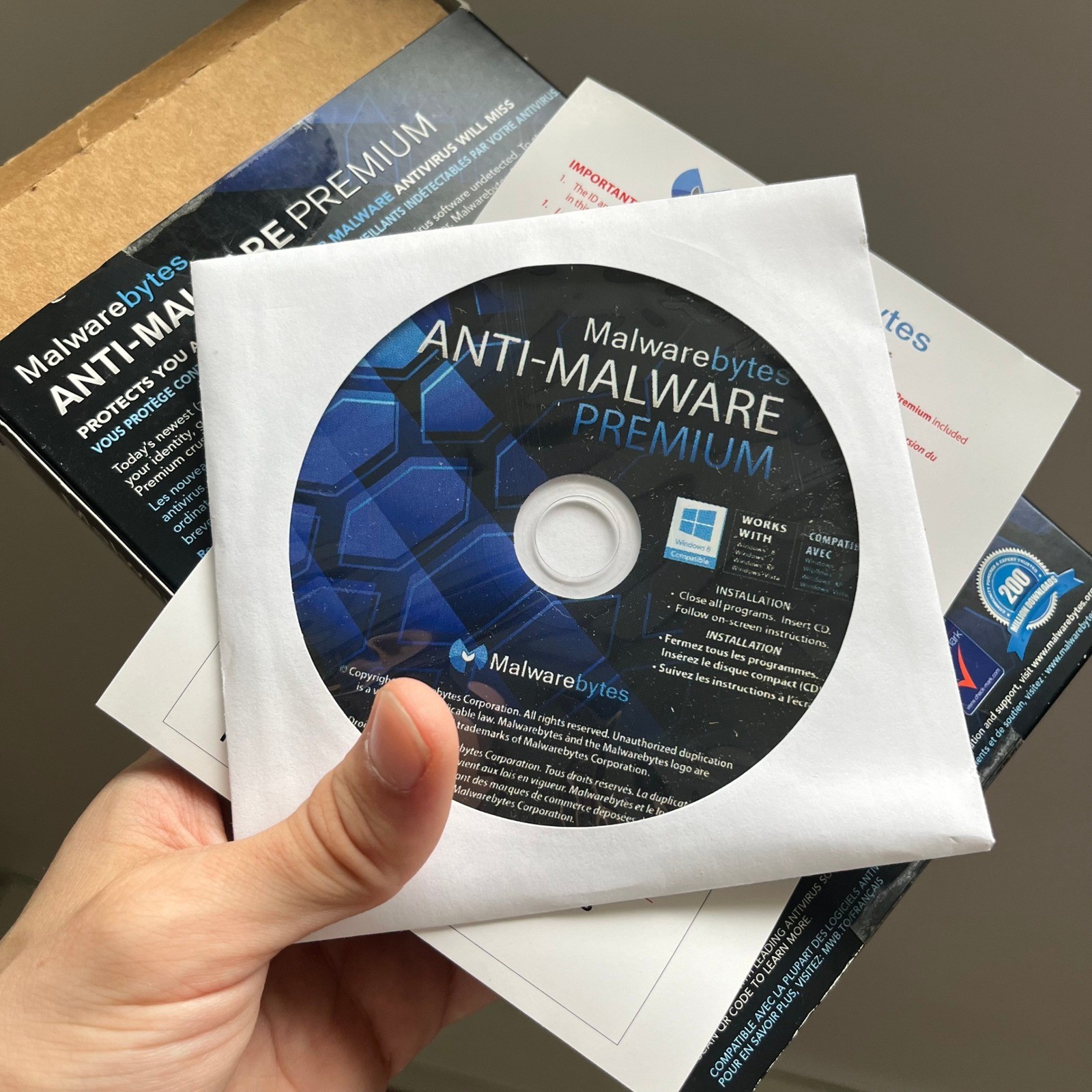Malwarebytes Anti-Malware Premium 1 Year 3 PCs Windows CD-ROM Retail Box 2014
