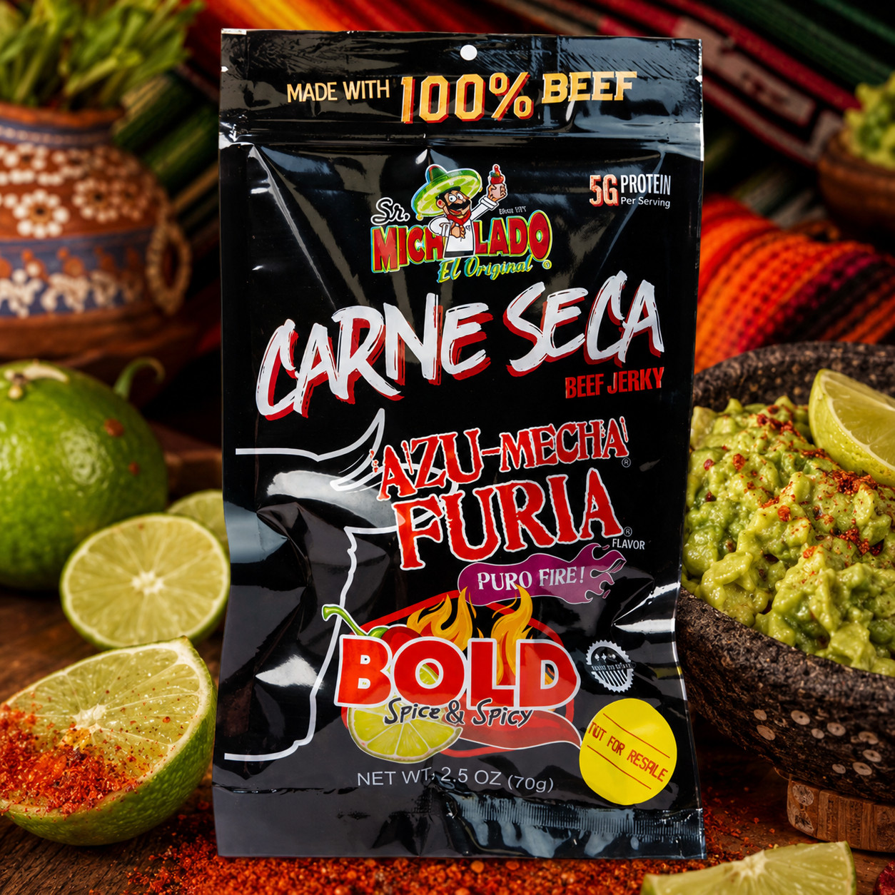 Premium Beef Jerky Mexican Style Carne Seca (5 Pack)
