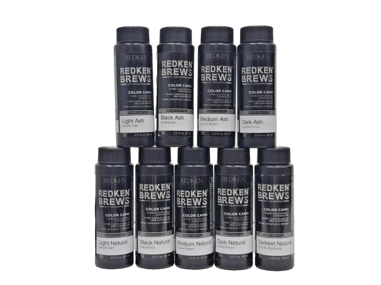 REDKEN BREWS FOR MEN 5 Minute Color Camo For Grey Hair ( Choose your shade )