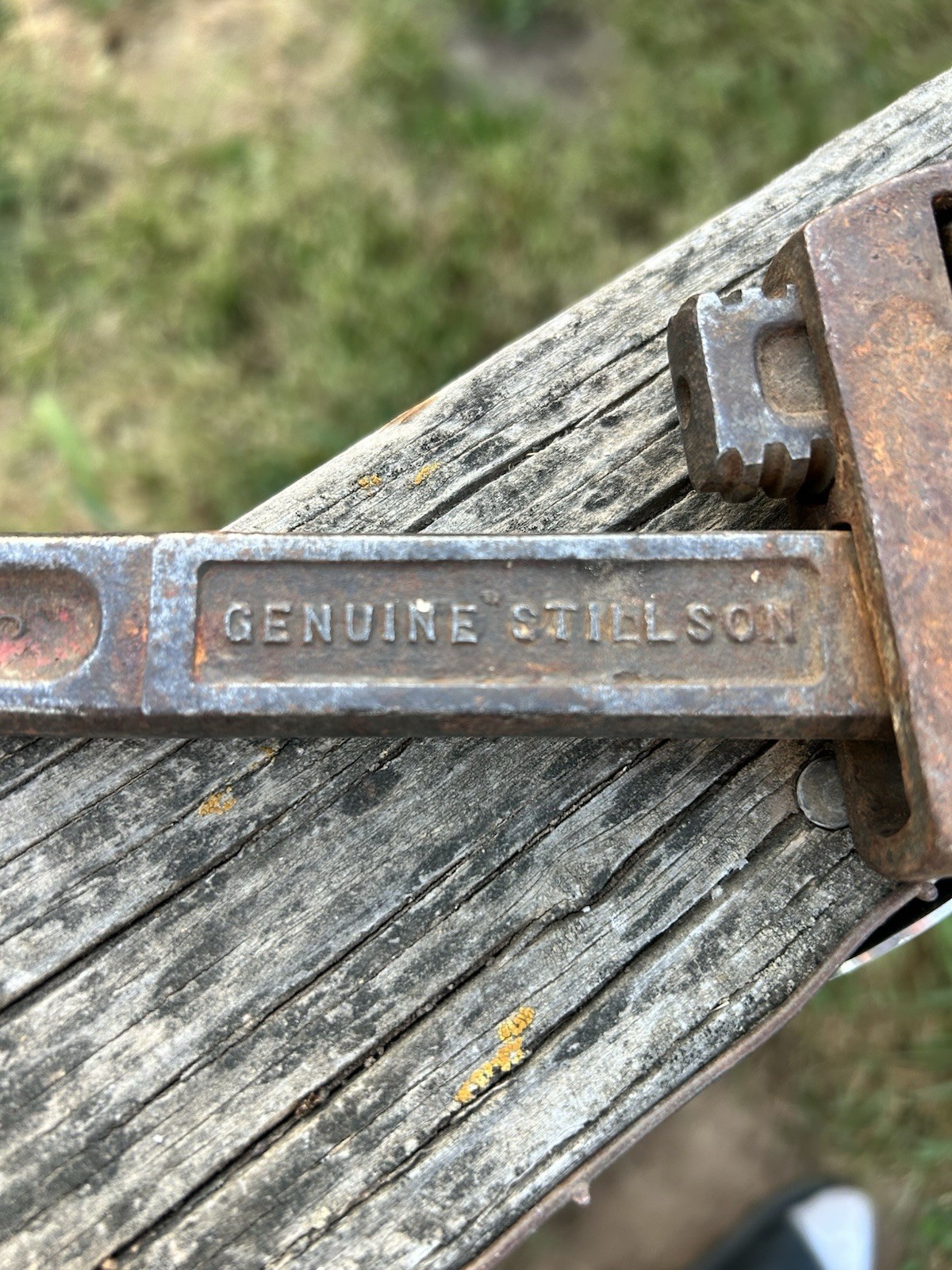 Vtg Stillson Walworth 14" Inch Pipe Monkey Wrench Adjustable Heavy Duty USA NICE