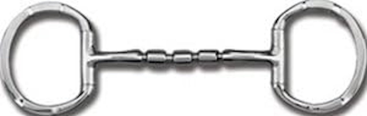 Myler Eggbutt Bit with Hooks MB 32-3 Mouth 5"