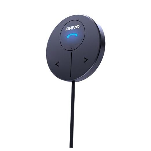 Aux Car Adapter (Bluetooth Car Kit with 3.5mm Port, Dual Phone BTC480