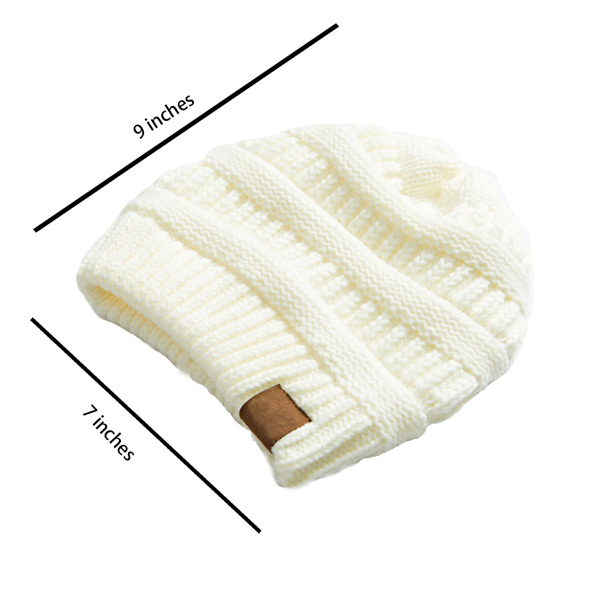 Womens Slouchy Beanie Winter Hat Cable Knit Ski Hats Warm Chunky Knitted Cap US