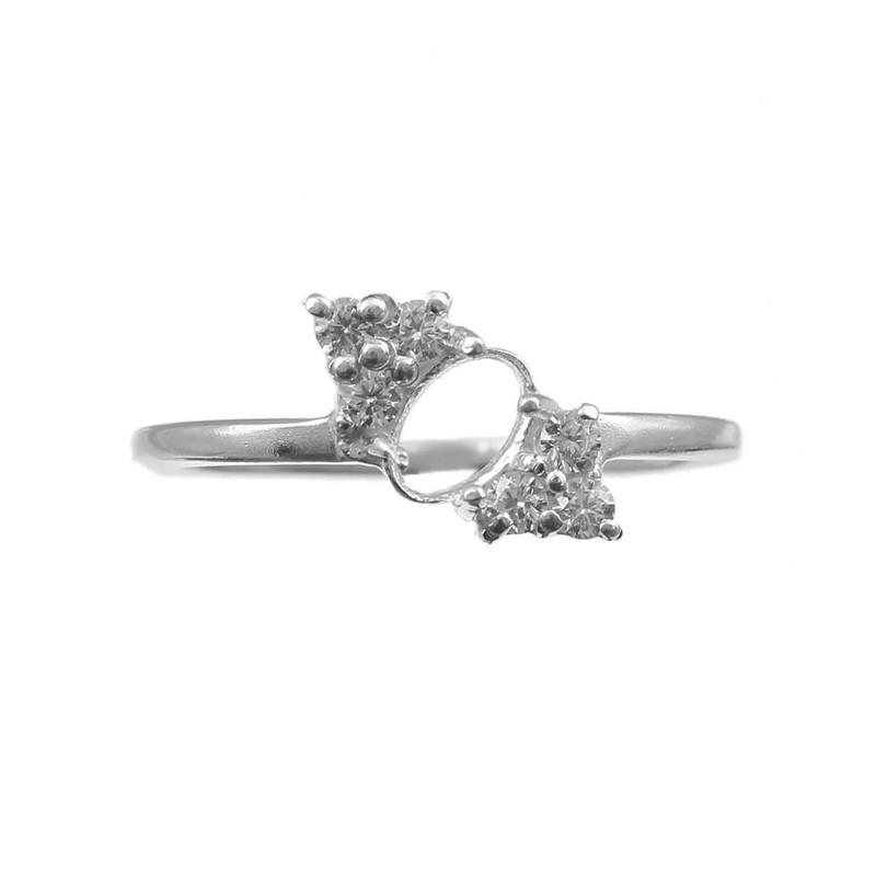 Semi Mount Ring 925 Sterling Silver Mount Jewelry Size 6X4 mm Oval Shape