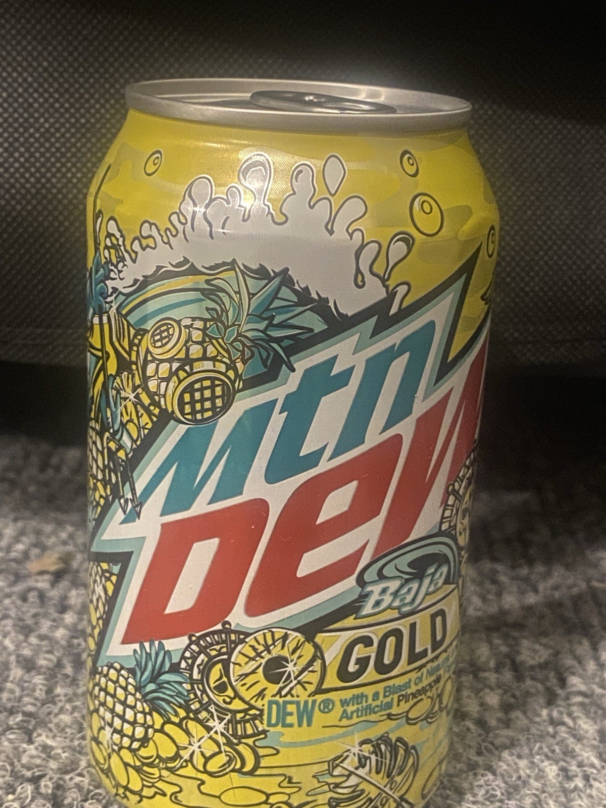 Mountain Dew Baja Gold Full Unopened Can