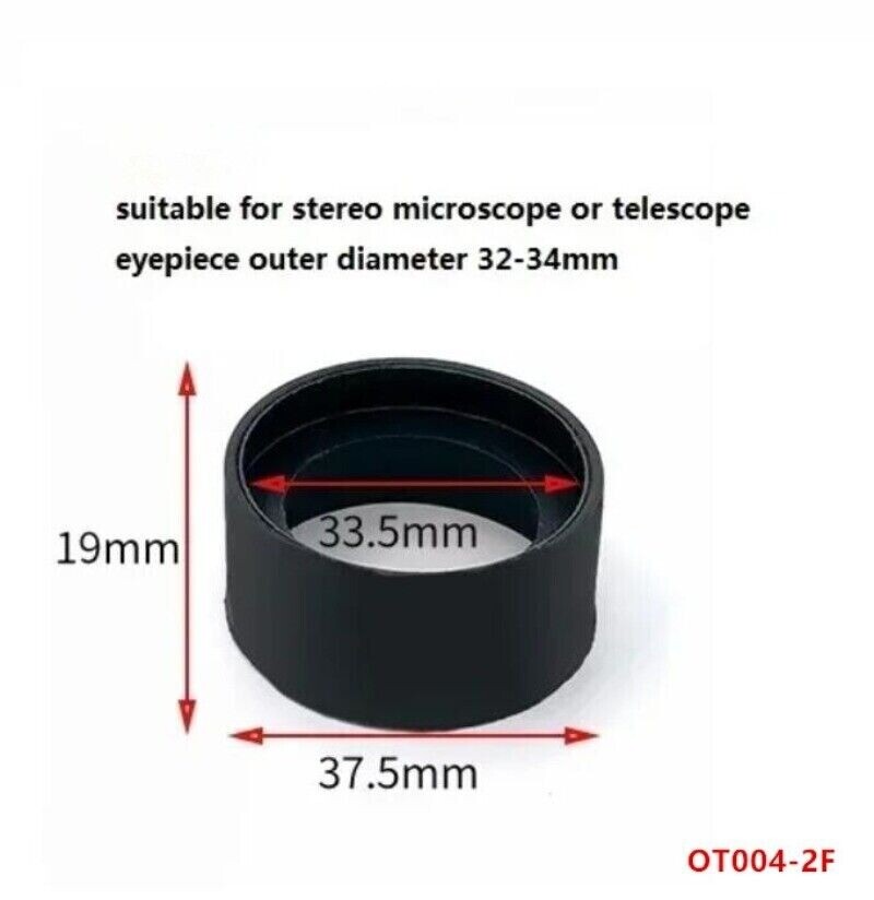 2PCS Rubber Eyepiece Foldable Eye Cups for Microscope Binoculars 27-29mm/32-34mm