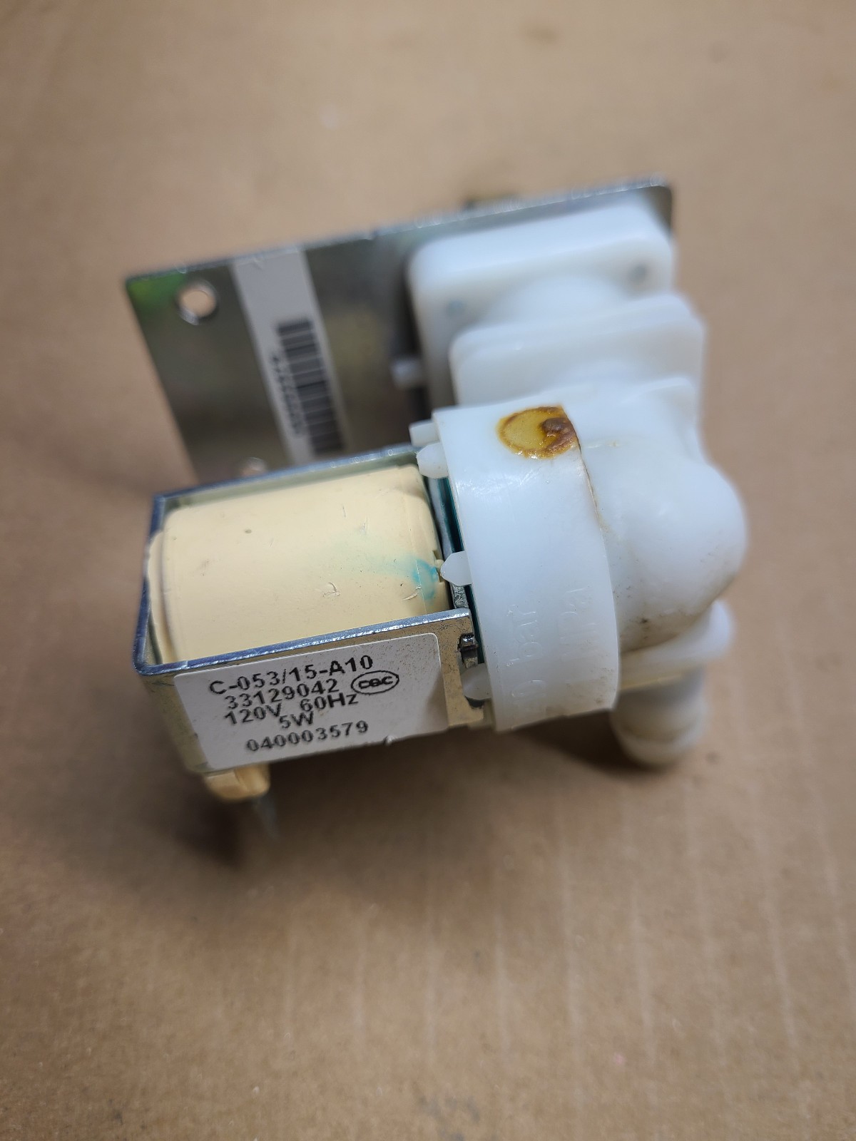 Manitowoc Ice Solenoid Valve Water Inlet. PN 040003579.