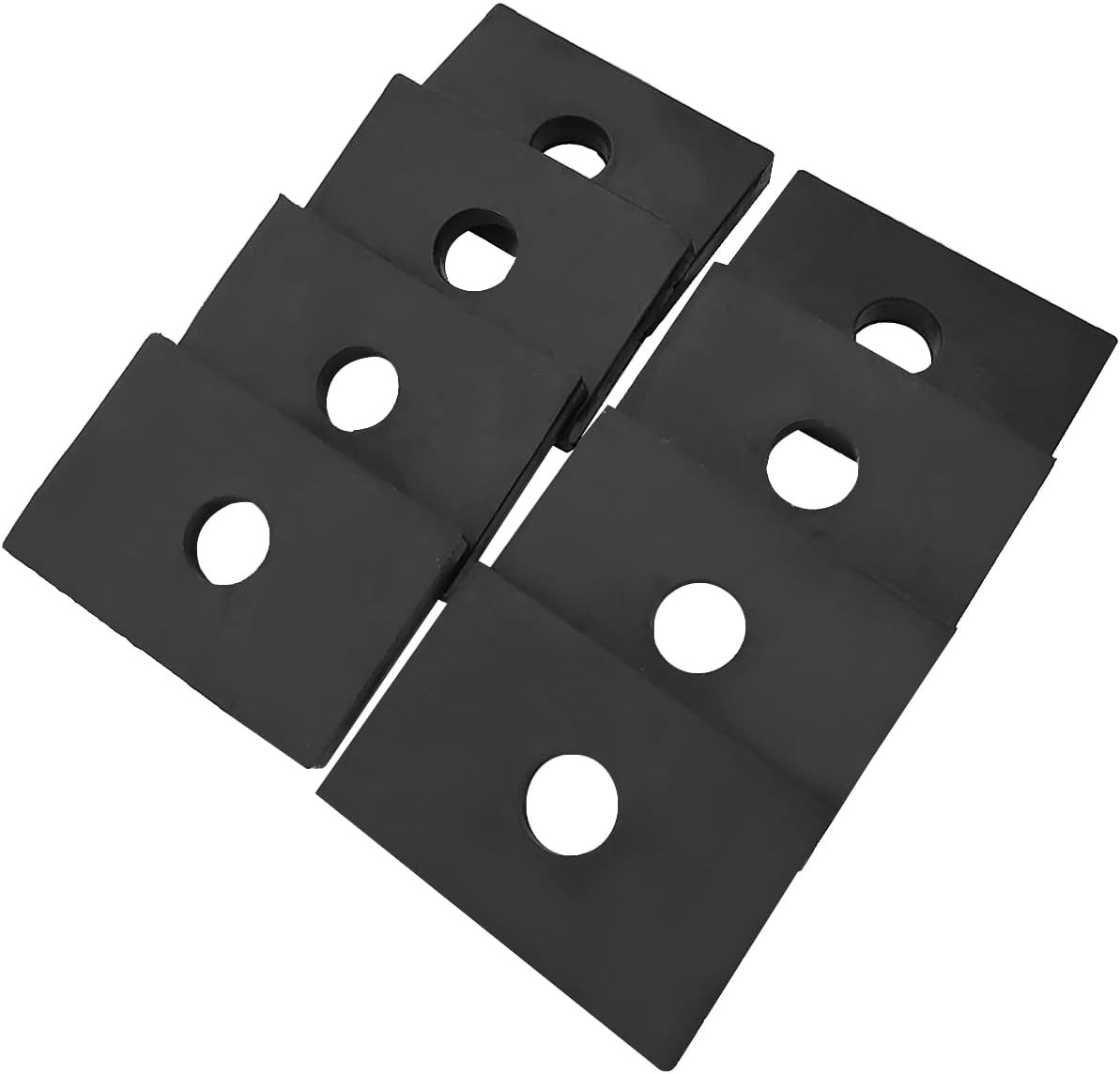Bed Mount Pad Kit, 8pcs Rubber Bed Mount Shock Absorber Compatible with Chevy/wi