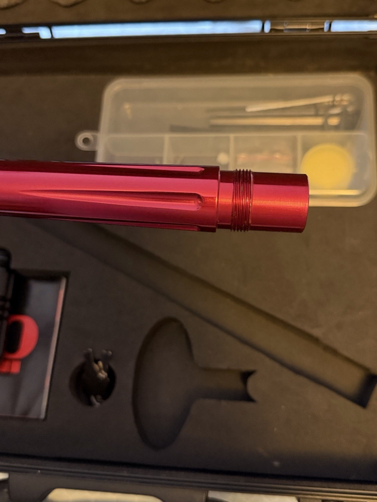 Empire Mini Electronic Paintball Marker With Candy Red with Case and Tools