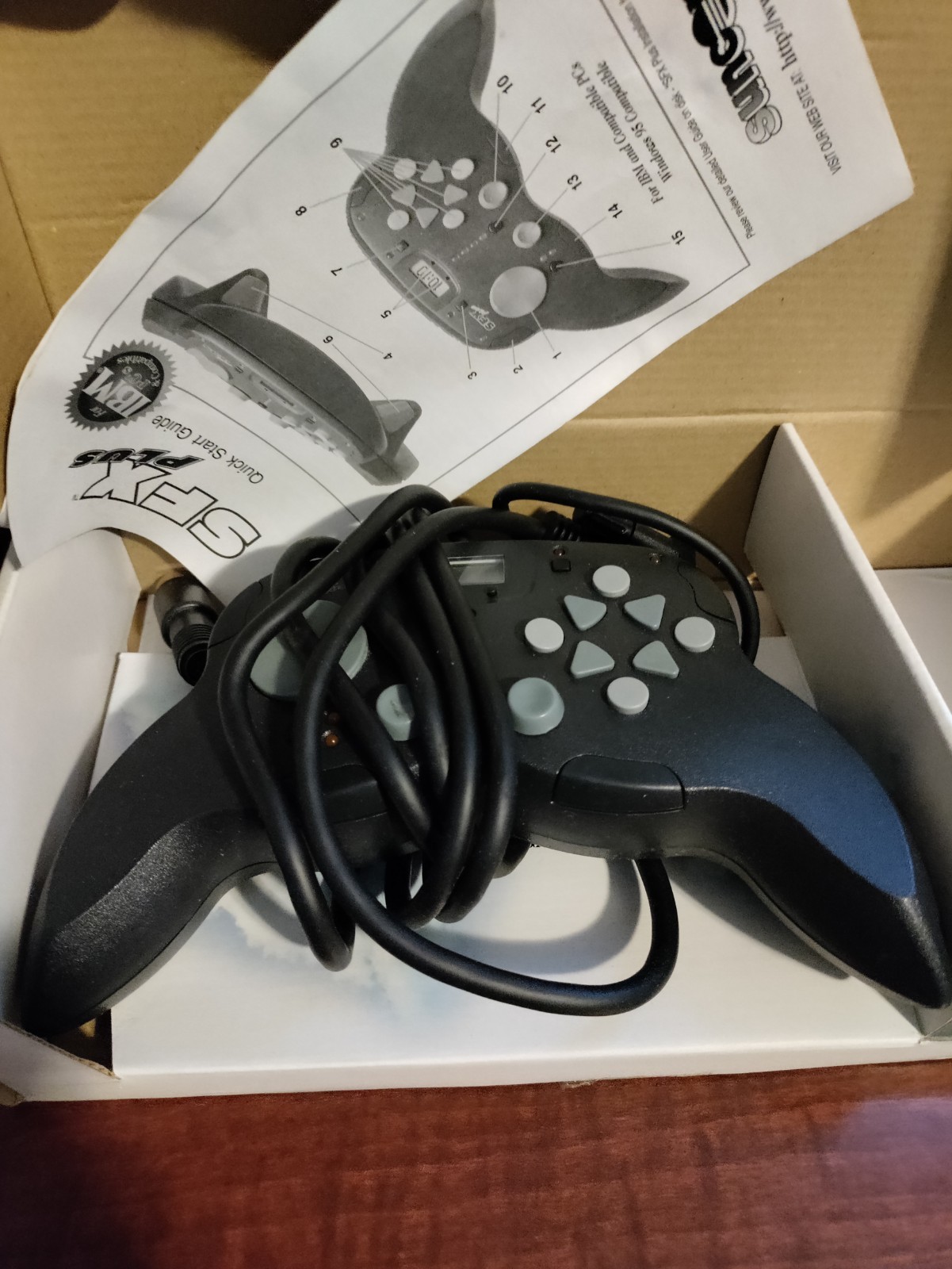 RARE Advanced Programmable Joypad IBM SFX PLUS Suncom Model #7-1060-0.