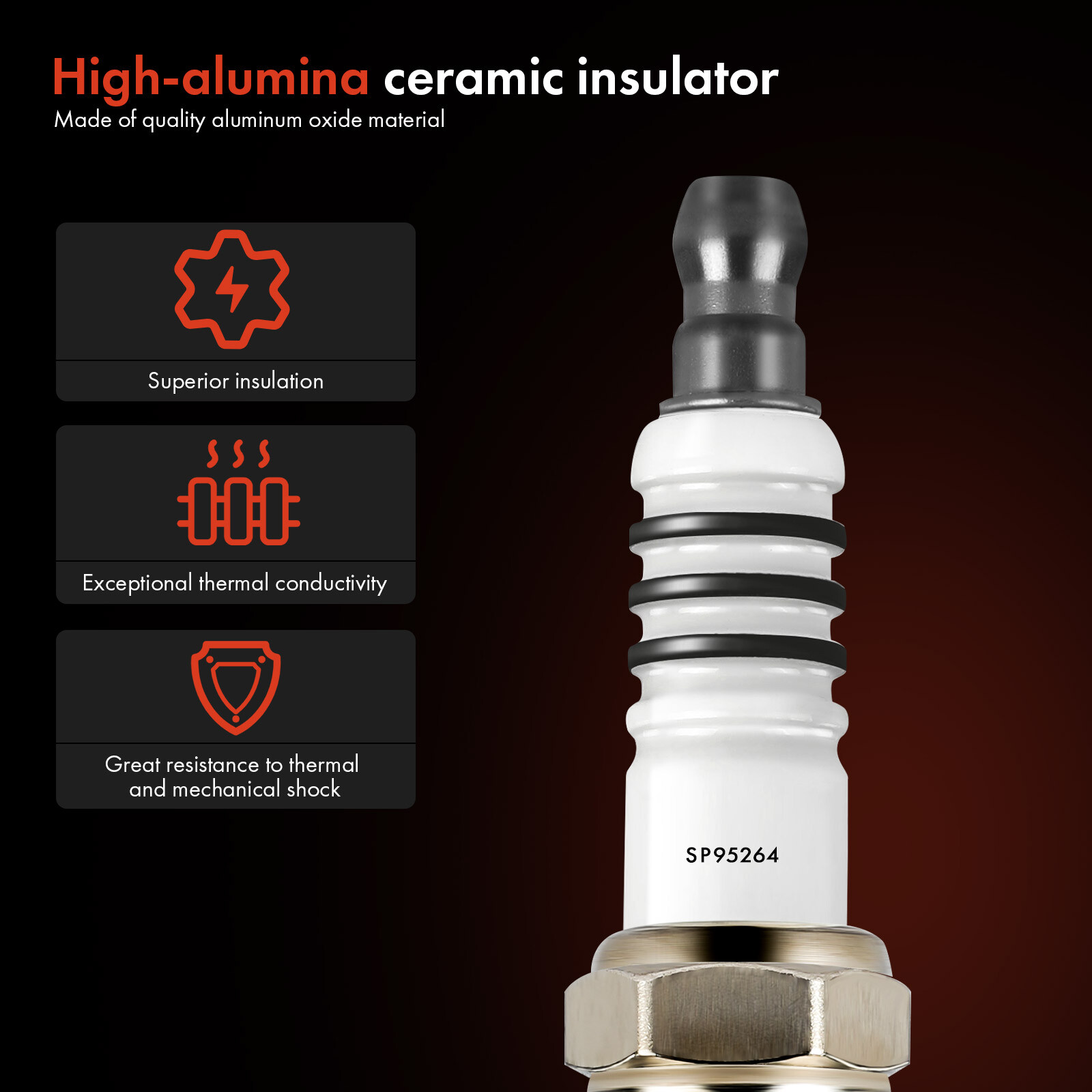 4Pcs High Performance Double Iridium Spark Plugs for Mitsubishi Outlander 14-20