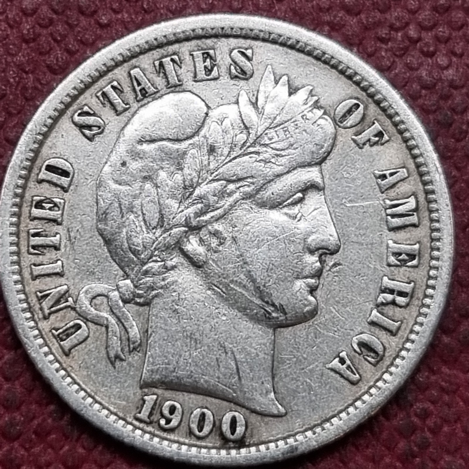 1900 S Barber Dime 10c XF #98156