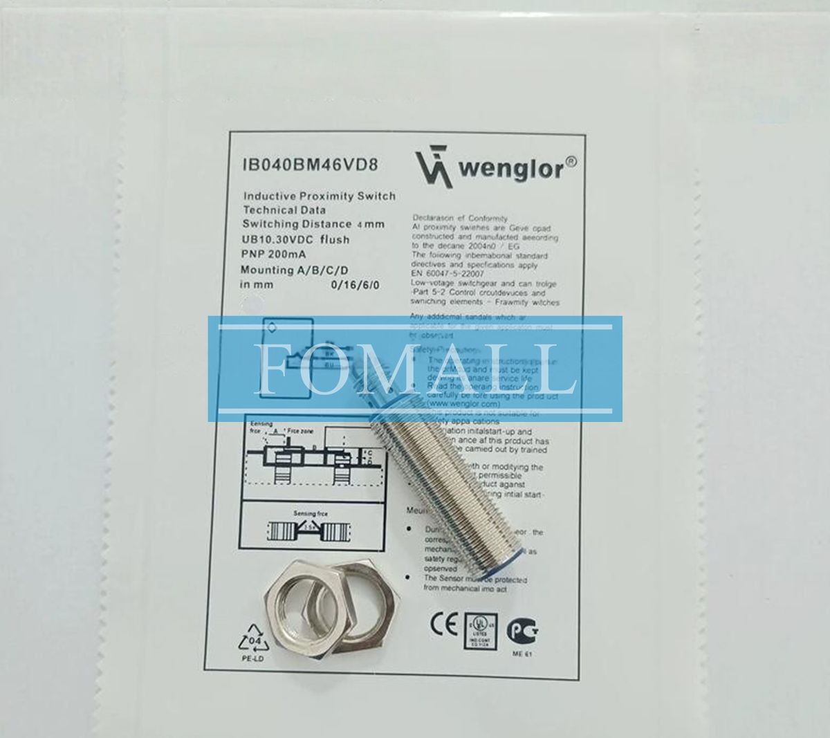 1Pcs New proximity switch sensor IB040BM46VD8
