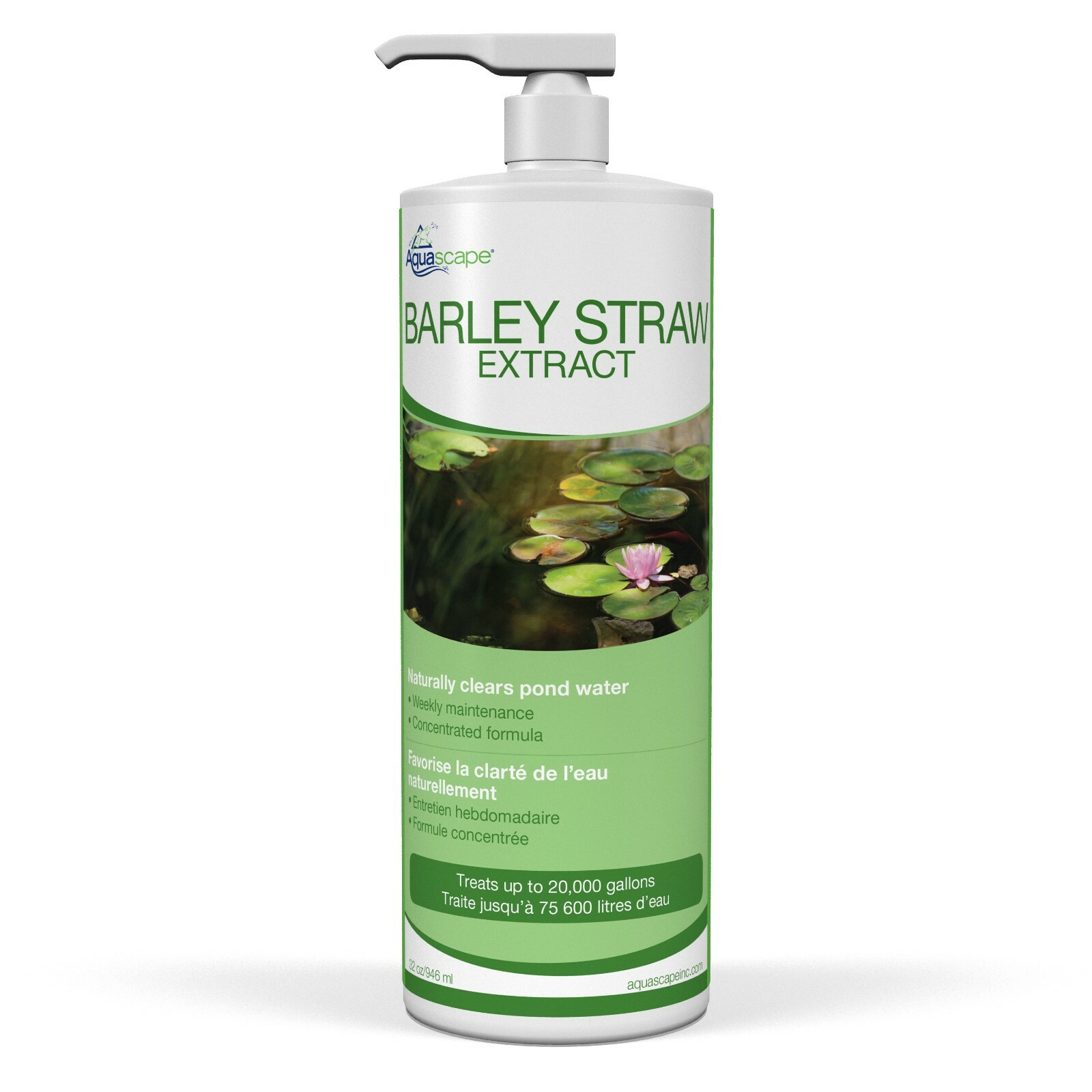 AQUASCAPE #98905 BARLEY STRAW EXTRACT 32 oz/946 ml Treats up to 20,000 Gallons