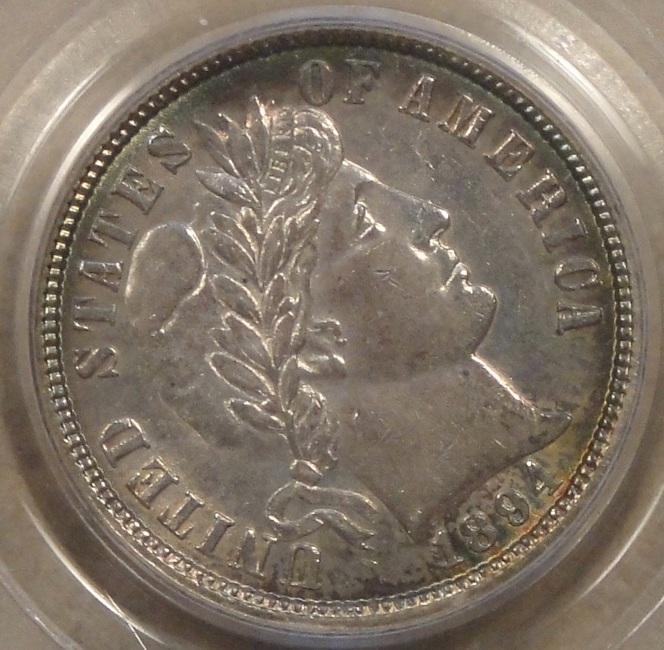 1894-O Barber Dime 10c PCGS Certified AU55