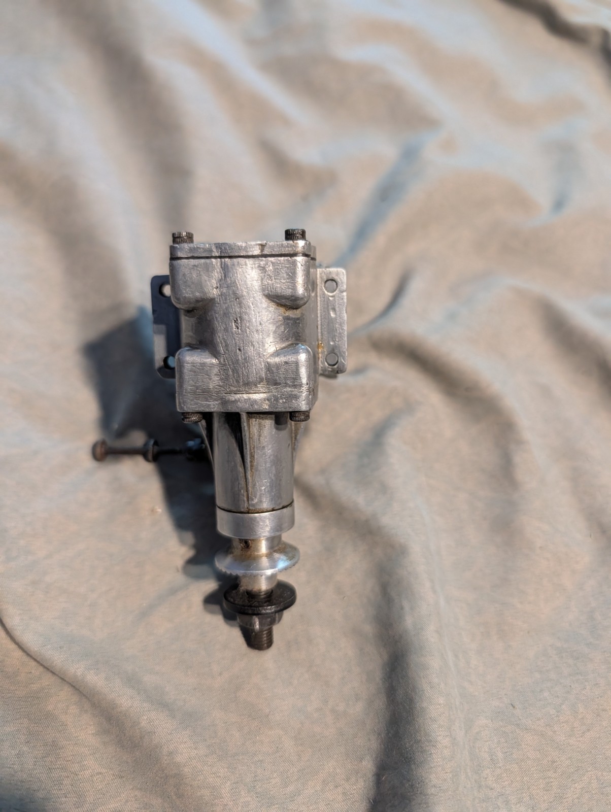 K&B 40 Engine, No muffler, Turns over smooth, with spark plug