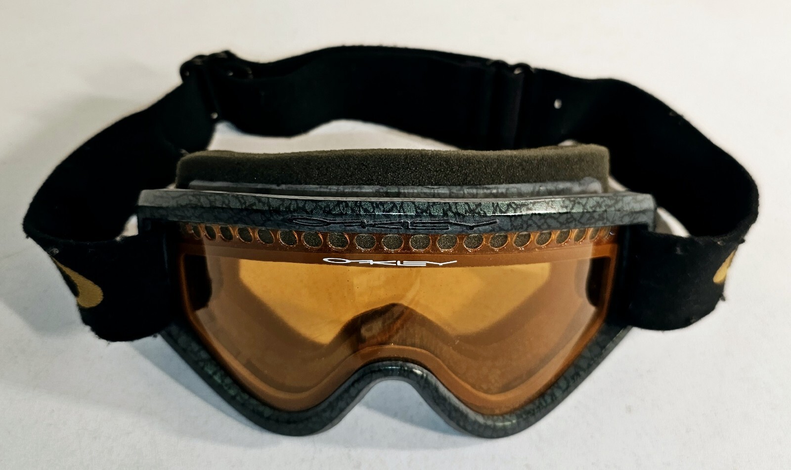 OAKLEY E Frame Snow Goggles Orange Lens Ski Snowboarding, Vintage, See Desc*