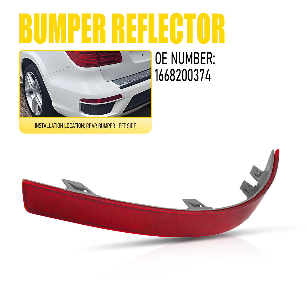For 13-16 Mercedes GL350 GL450 GL550 LEFT Side Rear Bumper Reflector Lamp Light