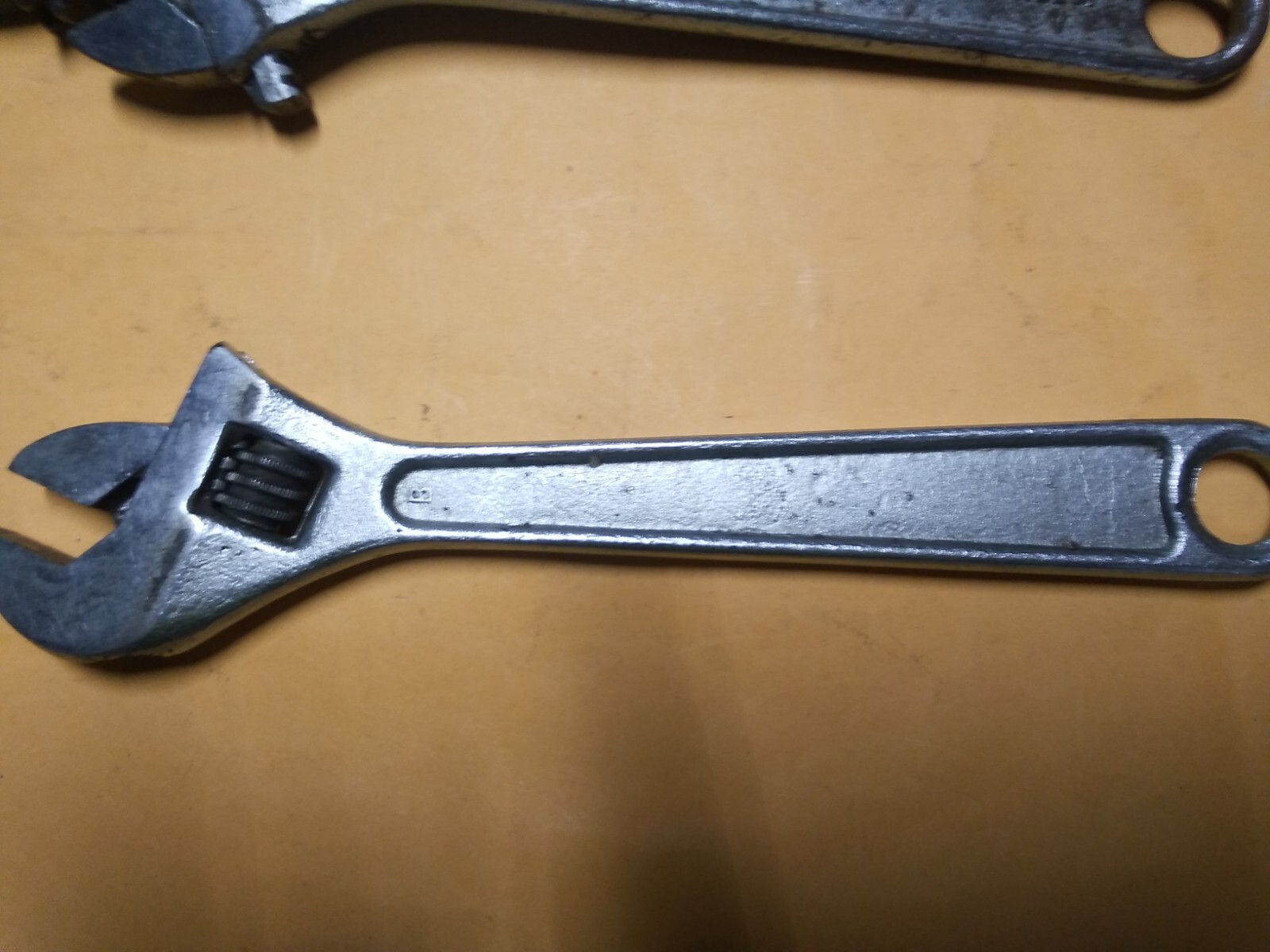 3 EA J.H. ARMSTRONG ADJUSTABLE WRENCHES : AB-10 & 2EA 8" SUPERADJUSTABLE NICE