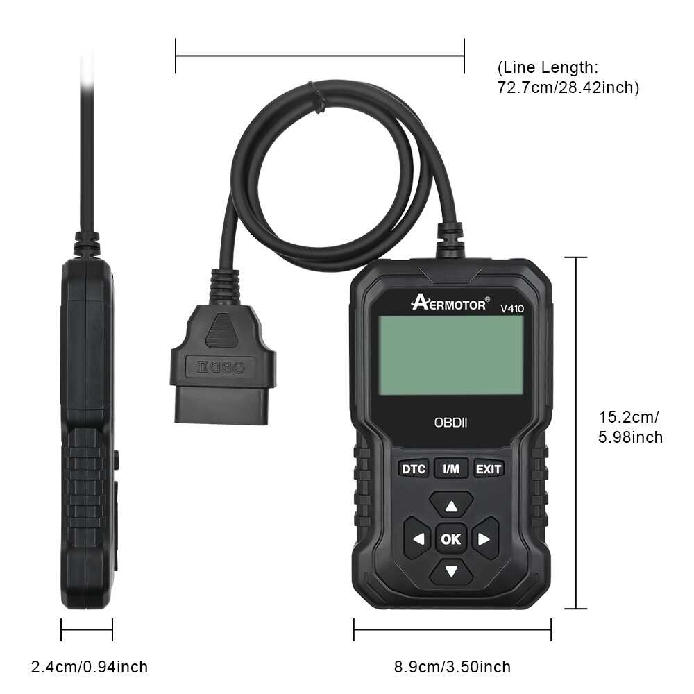 V410 Universal OBDII Scanner Car Engine Fault Code Reader Diagnostic Scan Tool