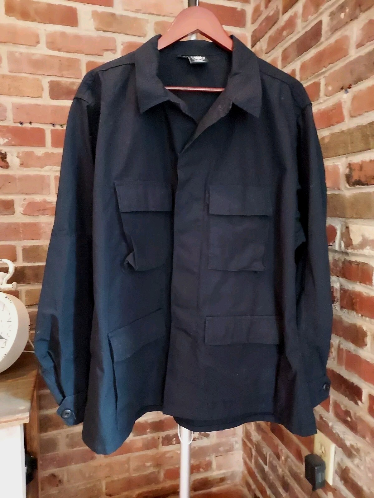 Genuine Gear Tactical Long Sleeve Button Shirt Black XL-R