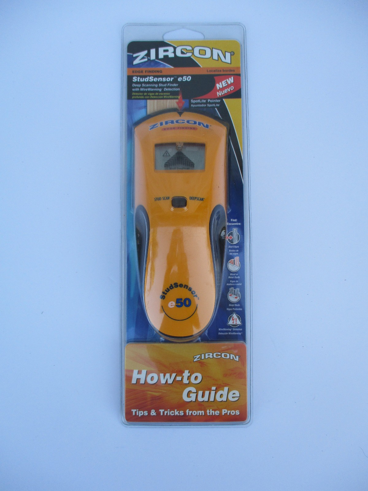 Zircon Edge Finding Stud Sensor e50 w/ Spotlite Pointer - New & Sealed