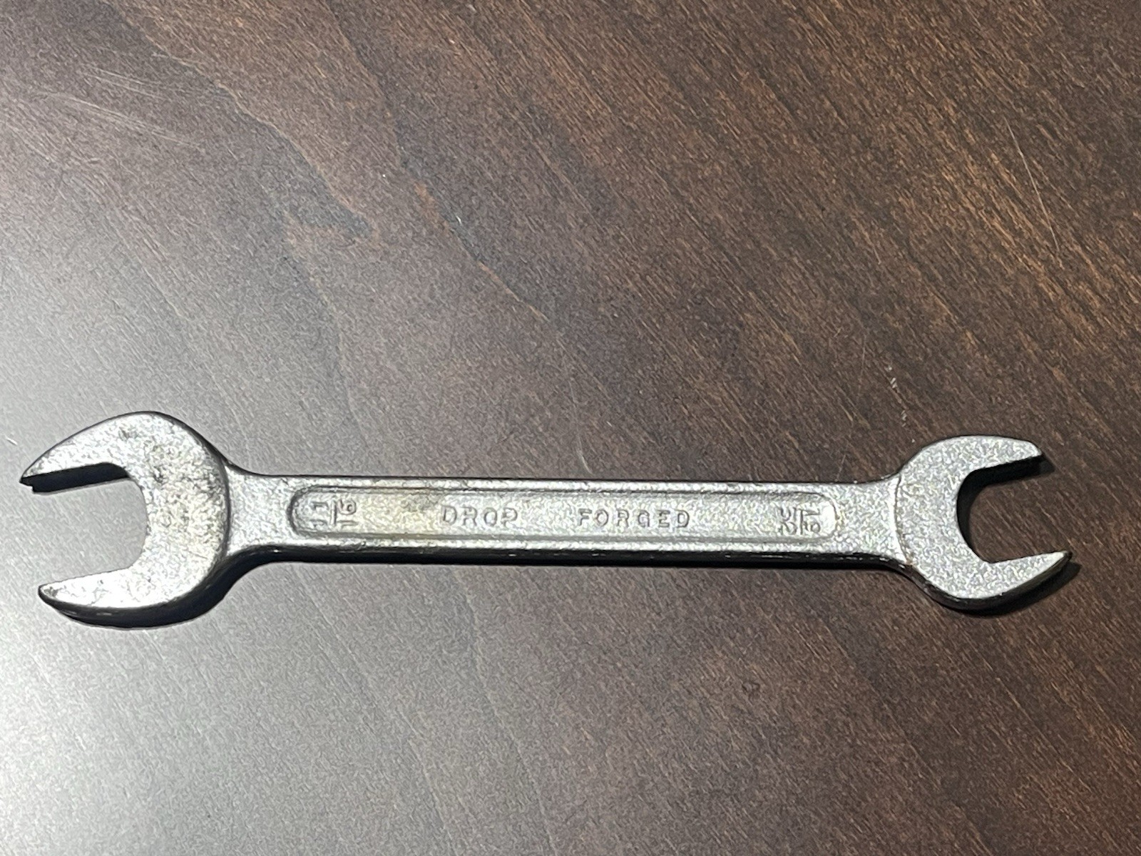 Vintage USA Drop Forged Steel  11/16” 19/32”Wrench  Forged In USA Open Ended USA