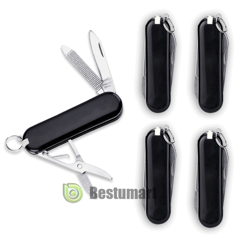 5Pack Army Knife Pocket Folding Multi-Use Tools Outdoor Mini Survival Kits