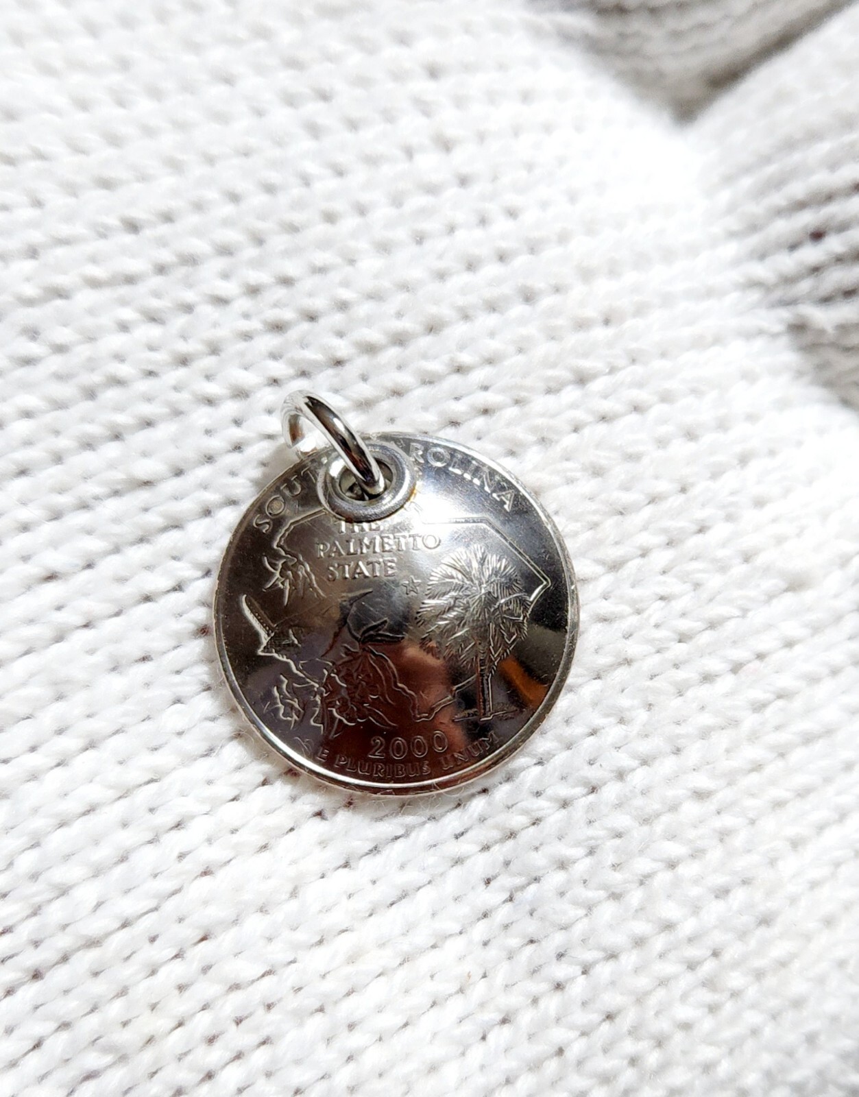 US QUARTER Coin Pendant Hi Quality State Of South Carolina