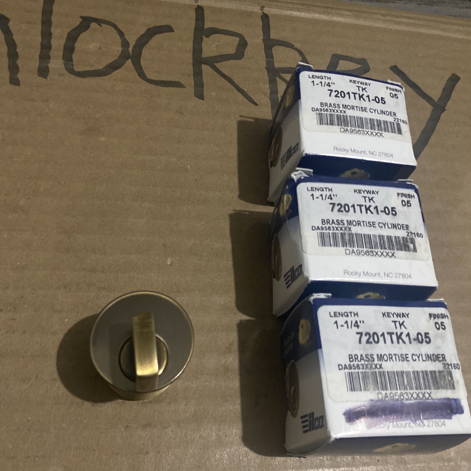 Brand New-Lot Of 3- ILCO 1-1/4” 05 Mortise Thumbturn 7201TK1-05