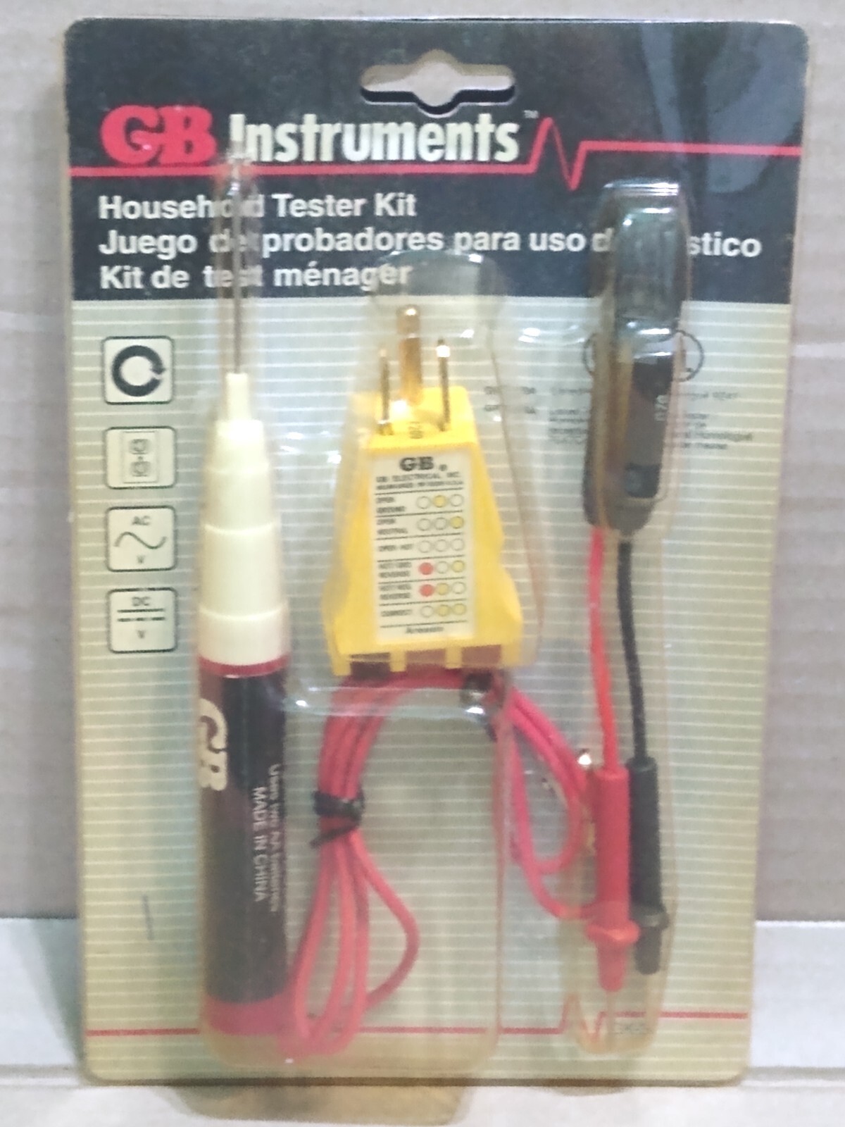 Gardner Bender GB Instruments household tester kit, new