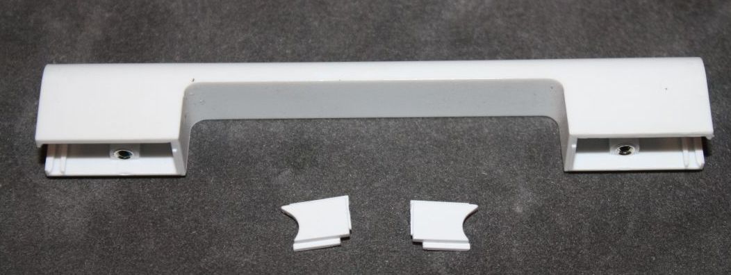 Hinge Center Clutch Cover Bezel Set (White) - Apple iBook 12.1" G4 A1133/A1054