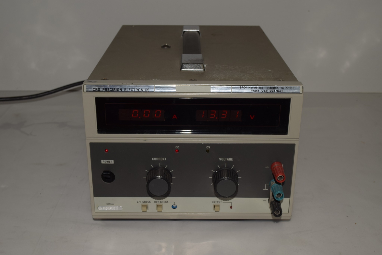 CRG PRECISION LAB POWER SUPPLY   (XHE5)