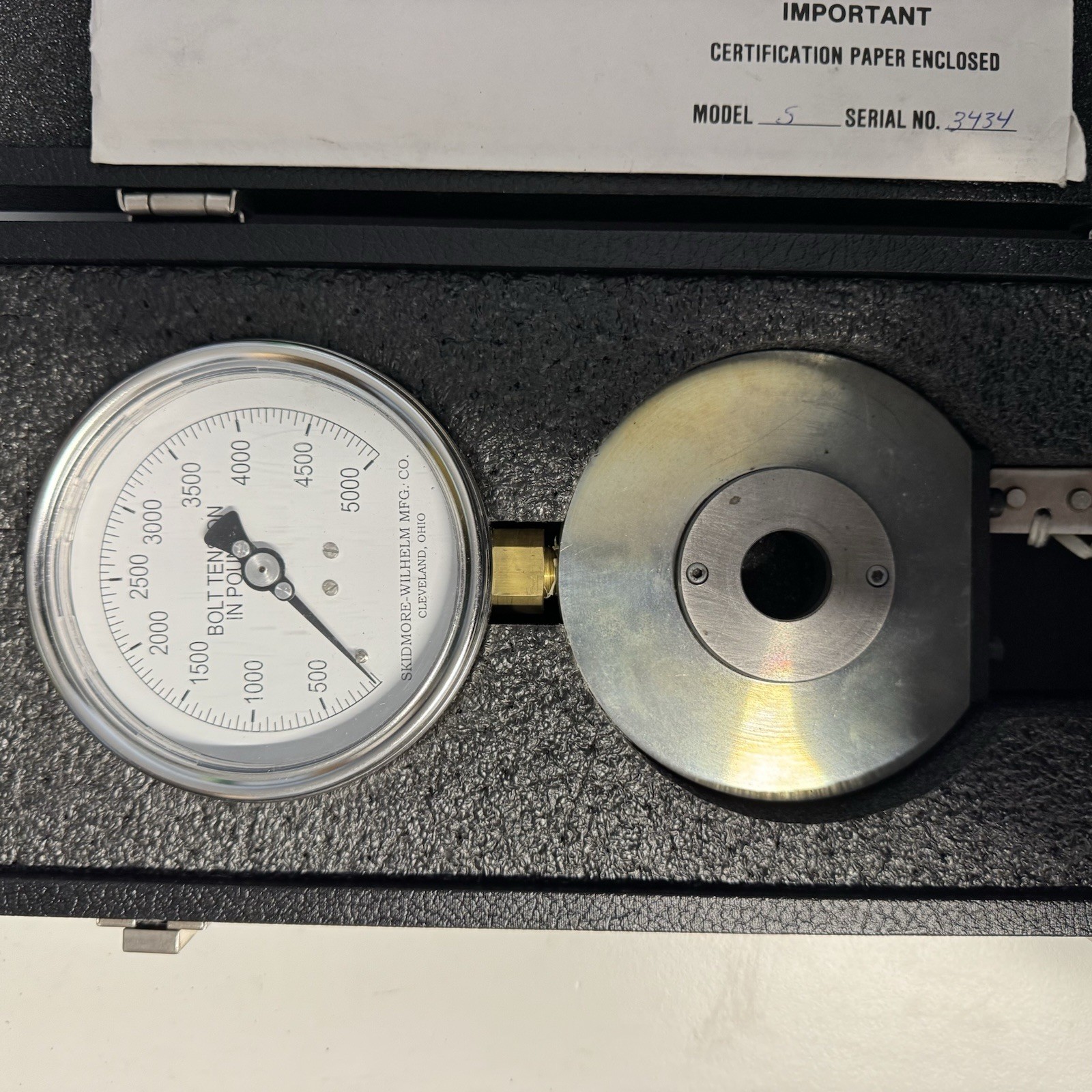 Skidmore-Wilhelm Model S Portable Bolt-Tension Calibrator