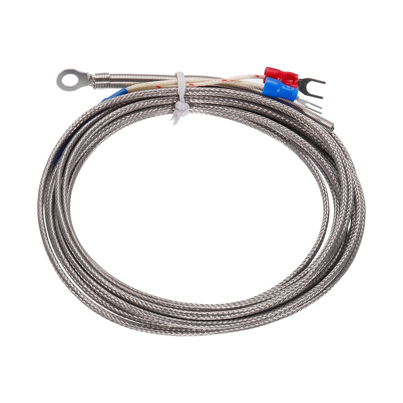 K Type Thermocouple Temperature Sensor 5mm Ring 10ft Wire 0 to 600°C