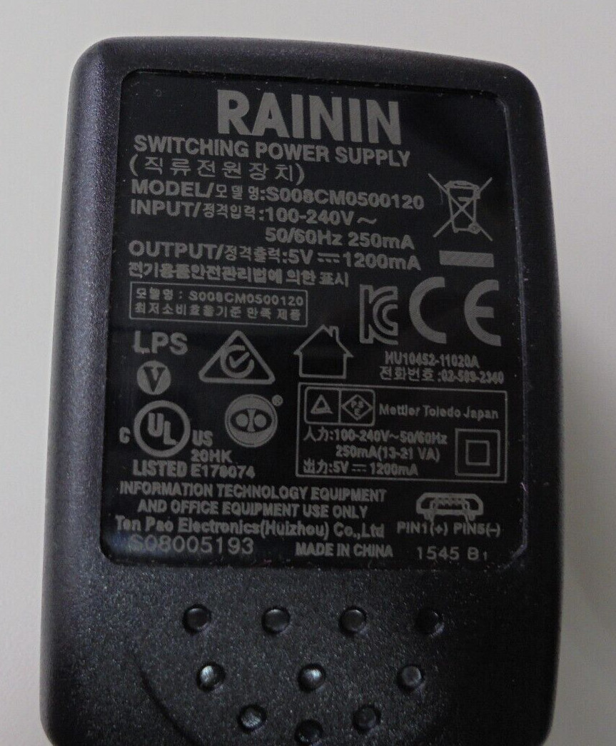 Rainin E4 XLS 0.5-10µL 8 Channel Pipette RFID