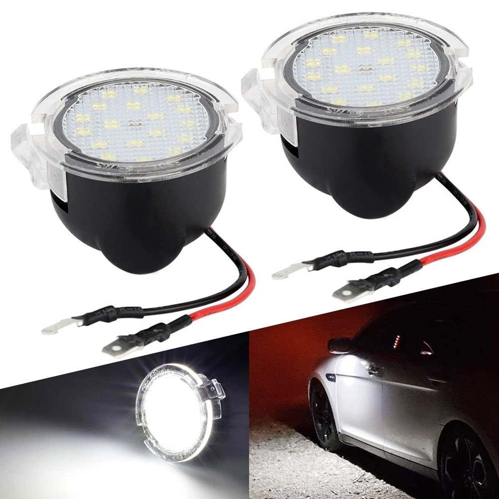 LED Side Mirror Puddle Light Kit For Ford F-150 Explorer Expedition Edge Taurus