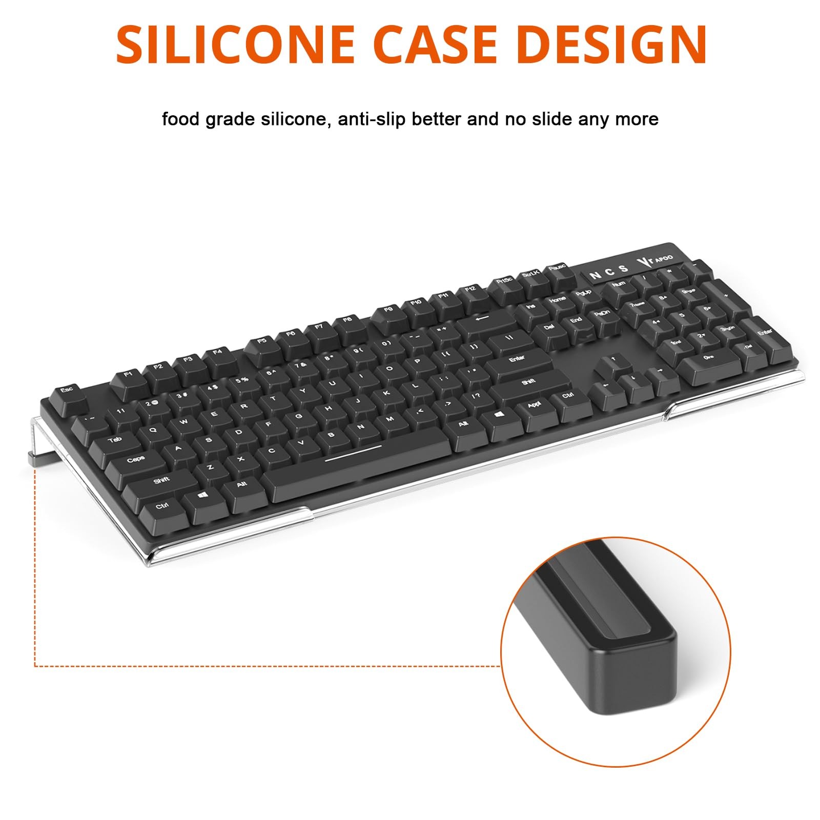 Computer Keyboard Stand Tilt PC Keyboard Stand Riser for Easy Ergonomic Typin...
