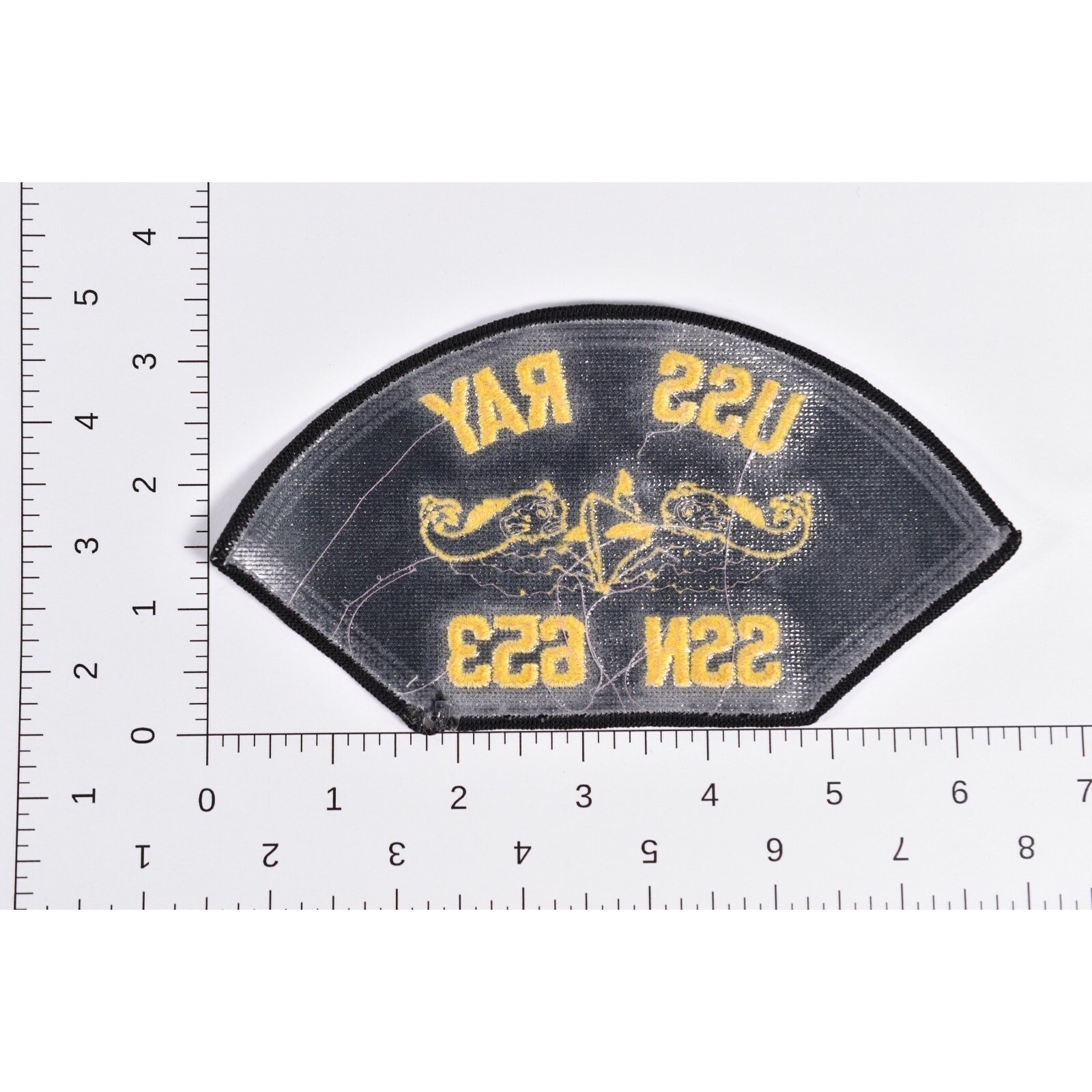 SSN-653 USS Ray U.S. Navy 1966 Sturgeon-class Attack Submarine 5" Cap Hat Patch