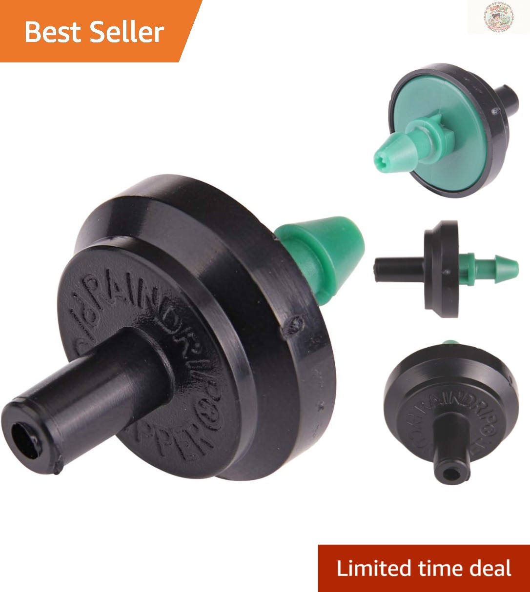 Color-Coded 2 GPH Pressure Compensating Drippers - 10-Piece Set for Gardens